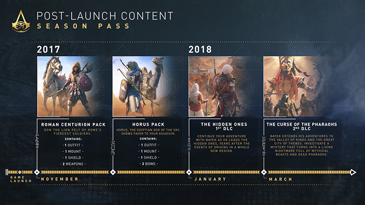 Assassins Creed Origins Season Pass Uplay Key | Europe | Multilanguage